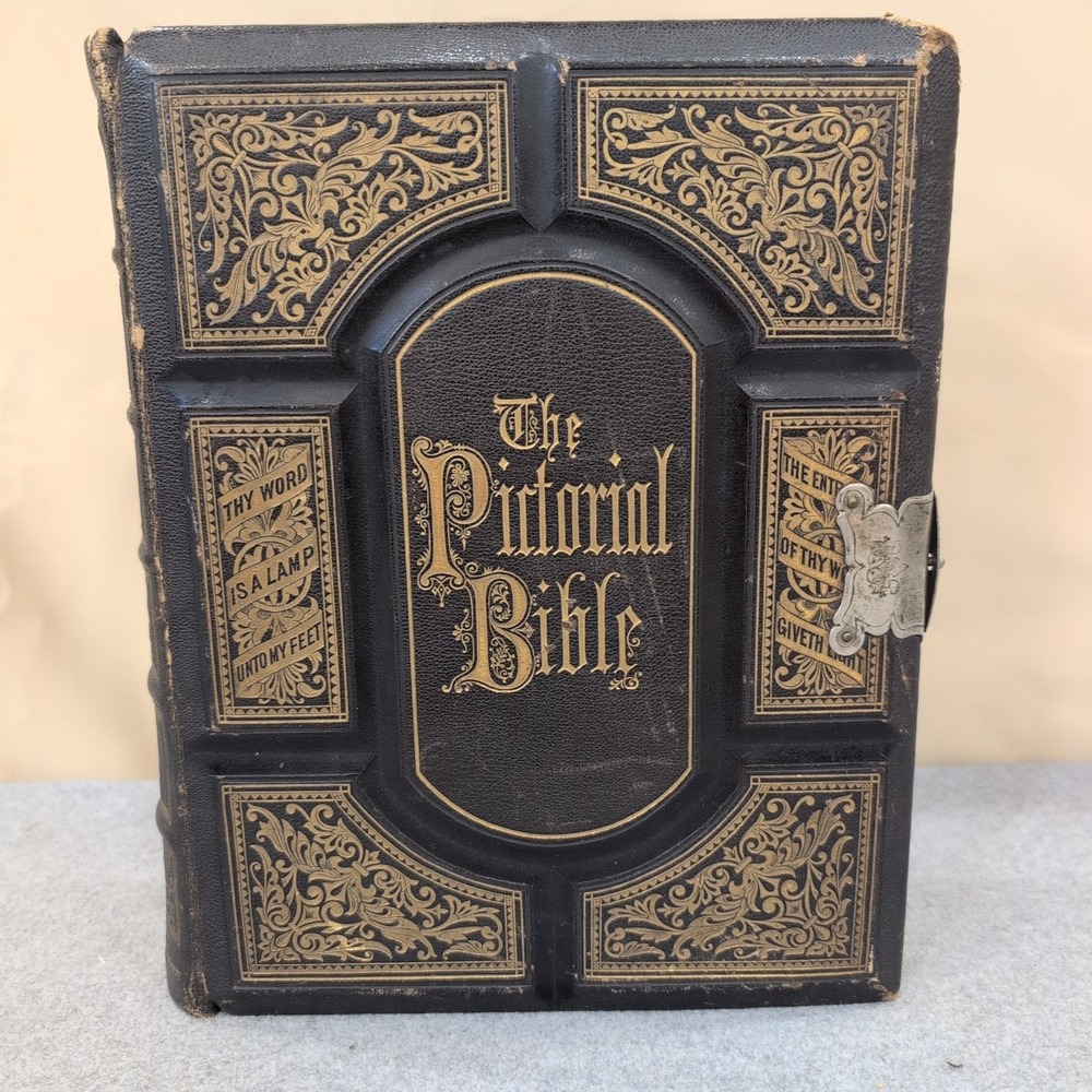 1883 Holman Pictorial Bible Dore Engravings Springs Family Fort Mill SC Ephemera - Picture 1 of 16